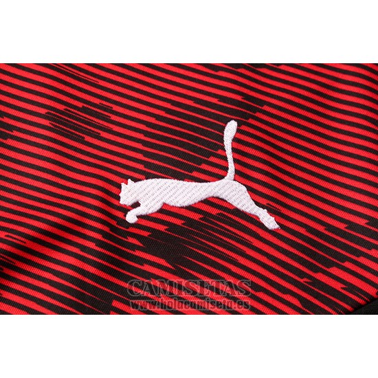 Chandal del AC Milan Manga Corta 2019-2020 Rojo y Negro